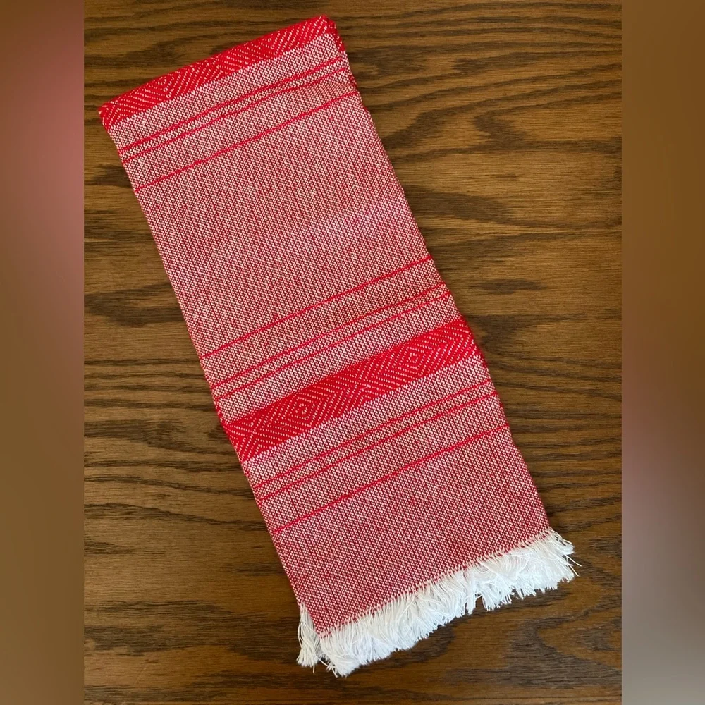 3/$20 Artisan Woven Mexican Tea Towel, Hand Towel, Boho Chic, Kitchen, Serape